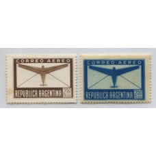 ARGENTINA 1940 GJ 849 ENSAYO DE COLOR MARRON CON FRENTE SATINADO Y DENTADO